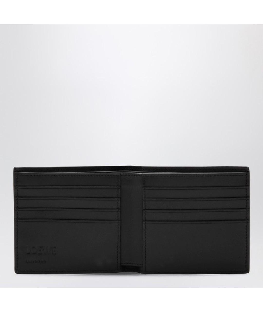 LOEWE Черный кожаный кошелек, фото 2