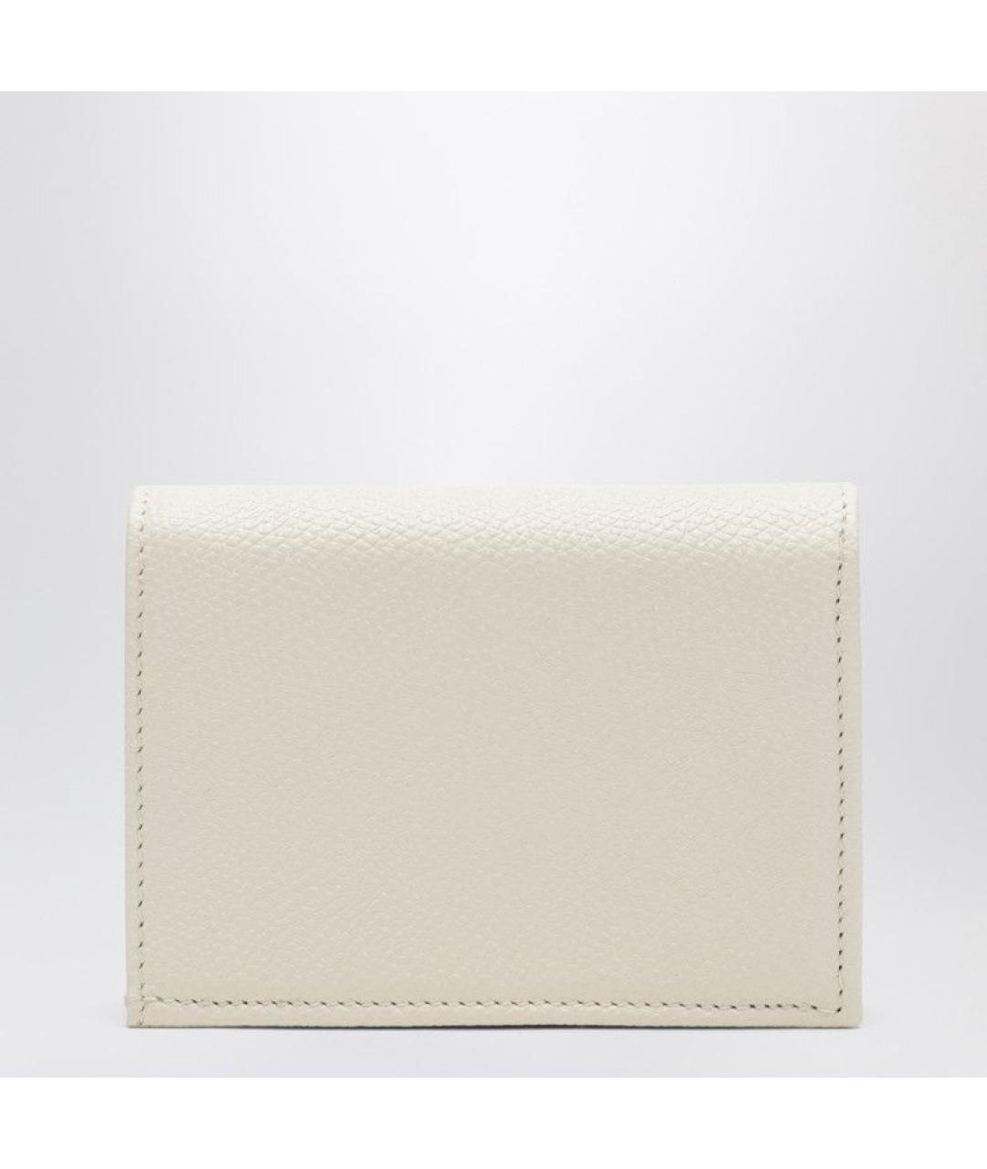 VALENTINO Белый кожаный кошелек, фото 2