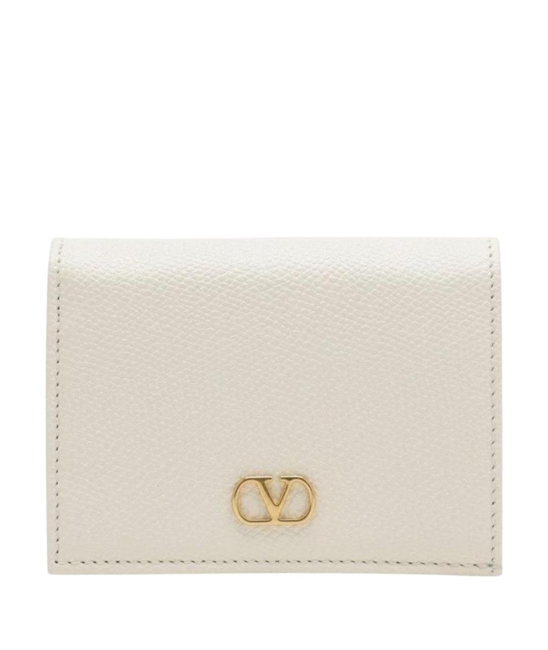 VALENTINO Белый кожаный кошелек, фото 1