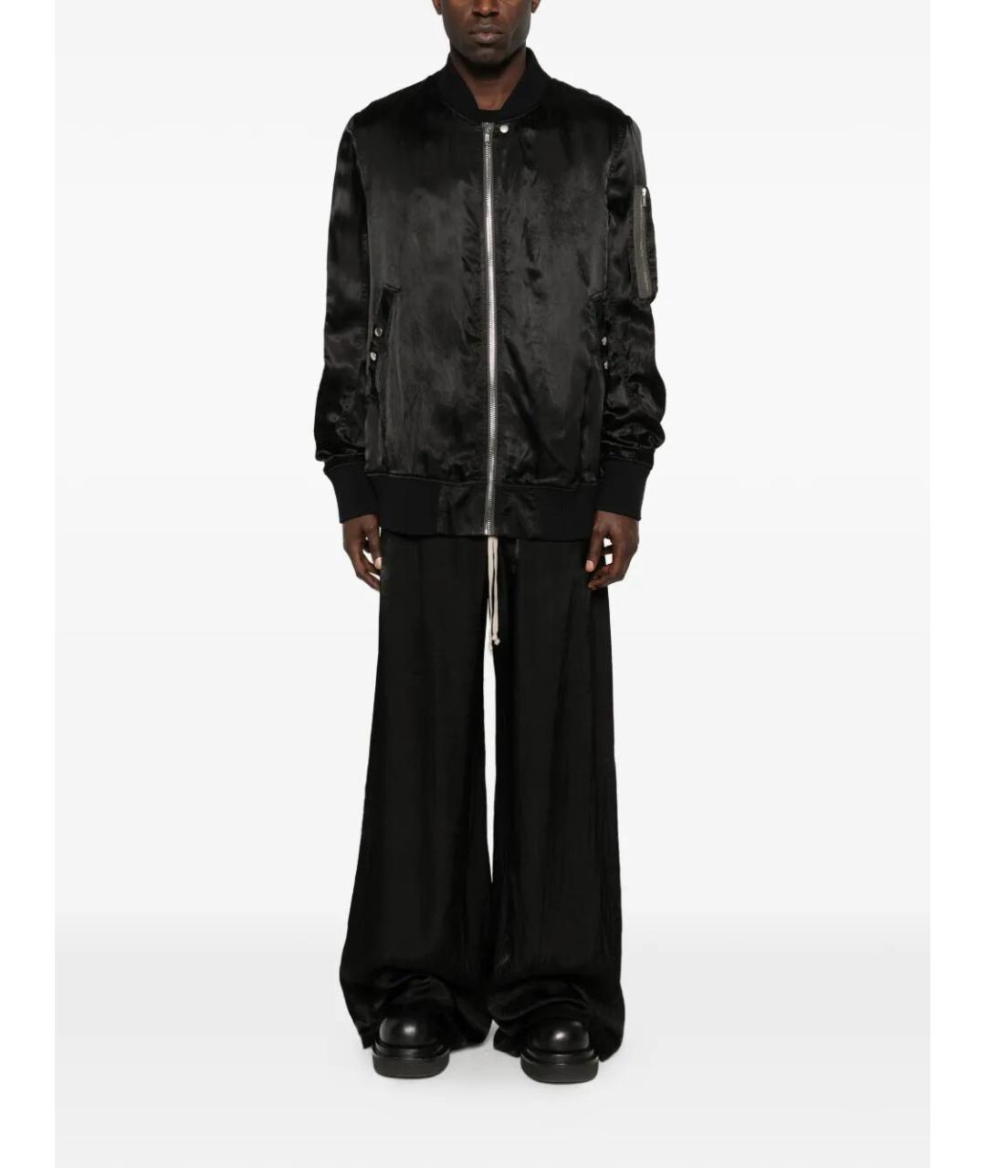 RICK OWENS Черная полиамидовая куртка, фото 4