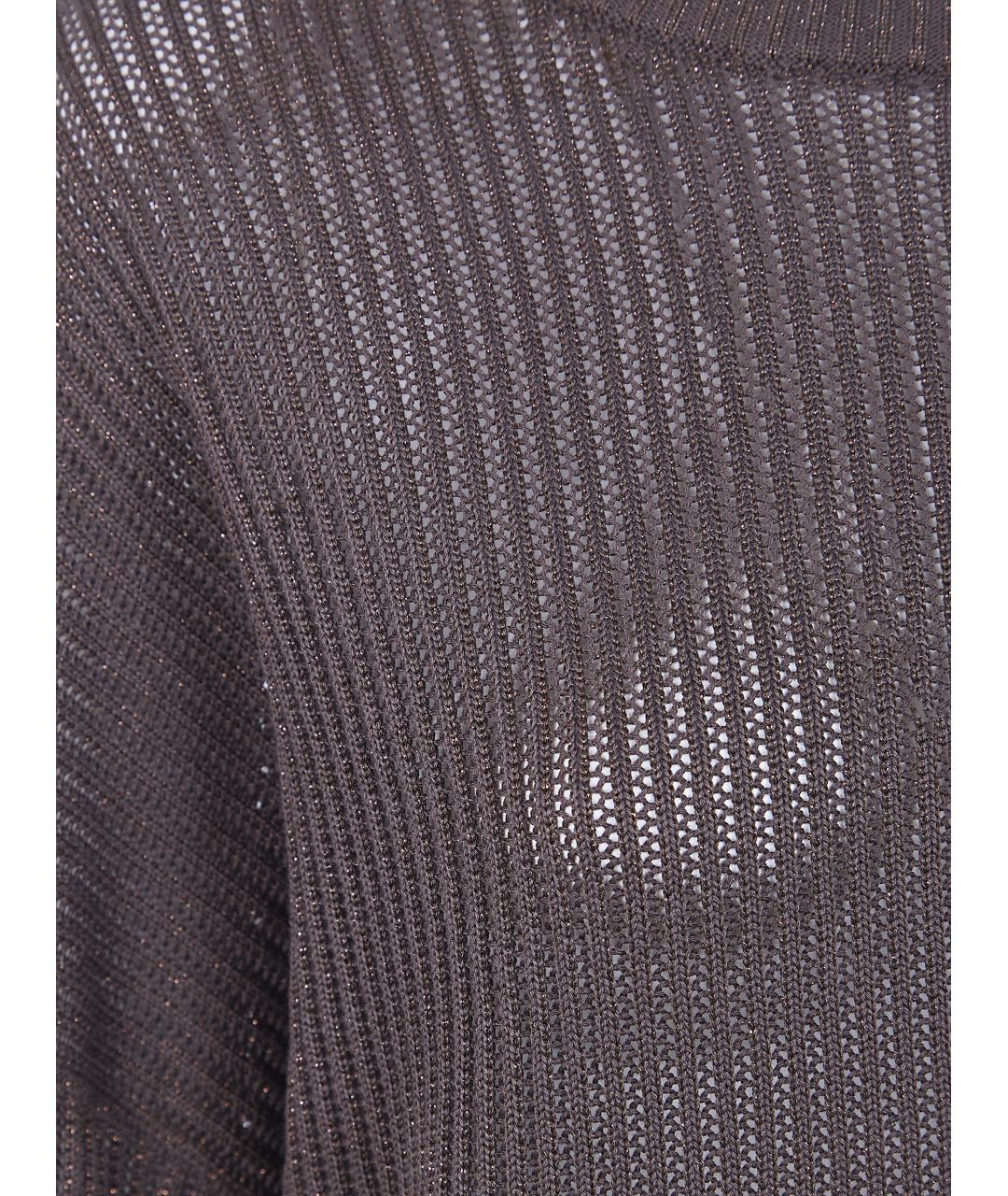 BRUNELLO CUCINELLI Коричневый джемпер / свитер, фото 5