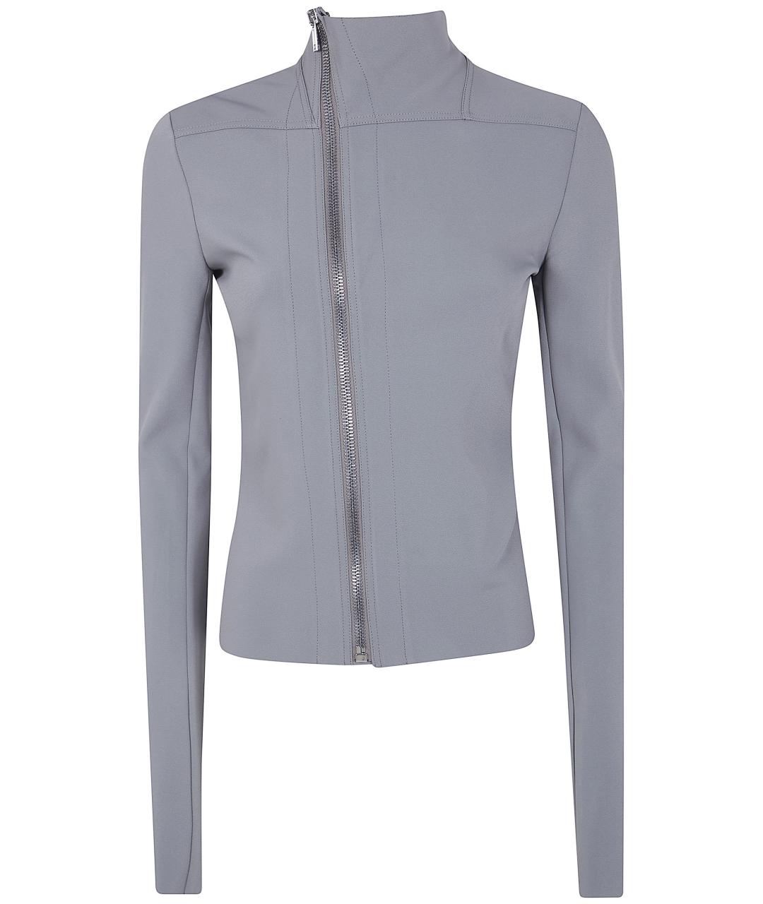 RICK OWENS Серая вискозная куртка, фото 1