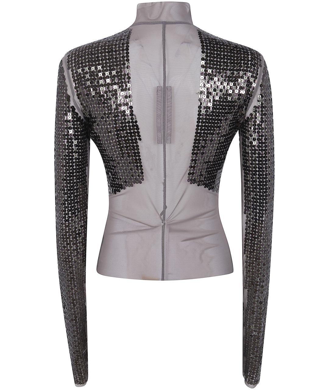 RICK OWENS Серая полиамидовая куртка, фото 2