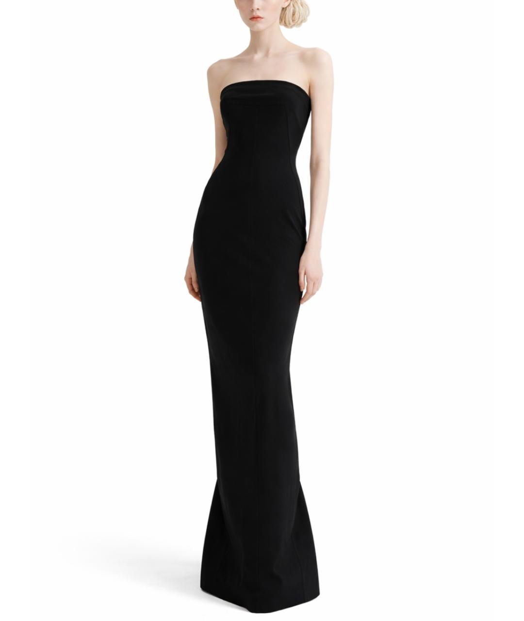 RICK OWENS Черное вискозное вечернее платье, фото 2