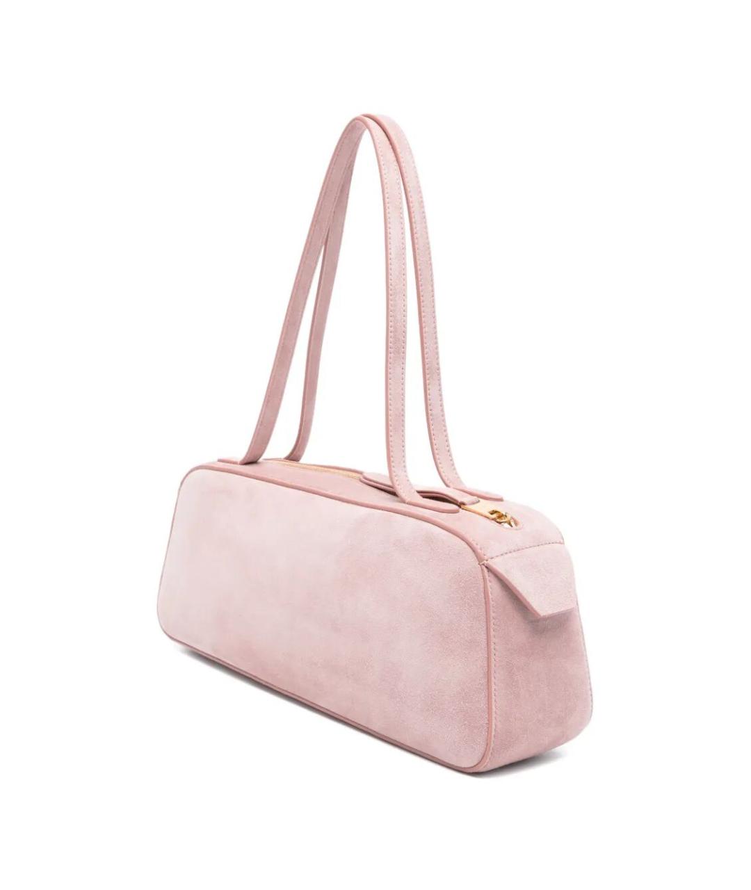 KHAITE Розовая замшевая сумка через плечо, фото 2
