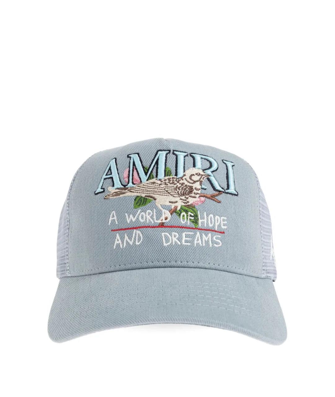 AMIRI Голубая хлопковая кепка/бейсболка, фото 1