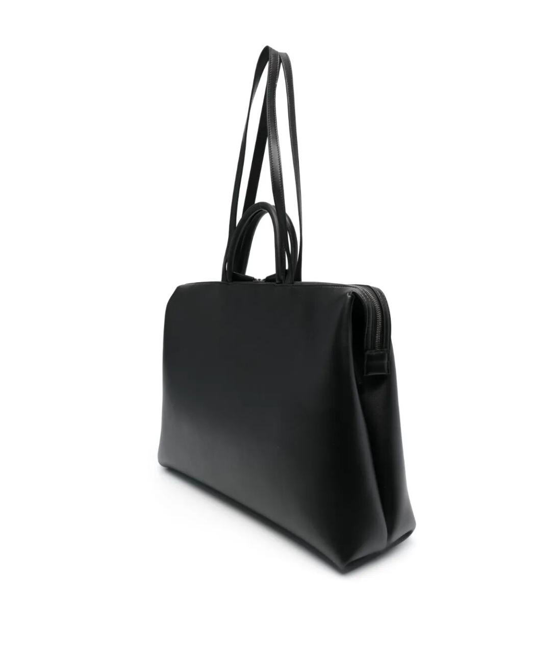 MARSELL Черная кожаная сумка тоут, фото 2