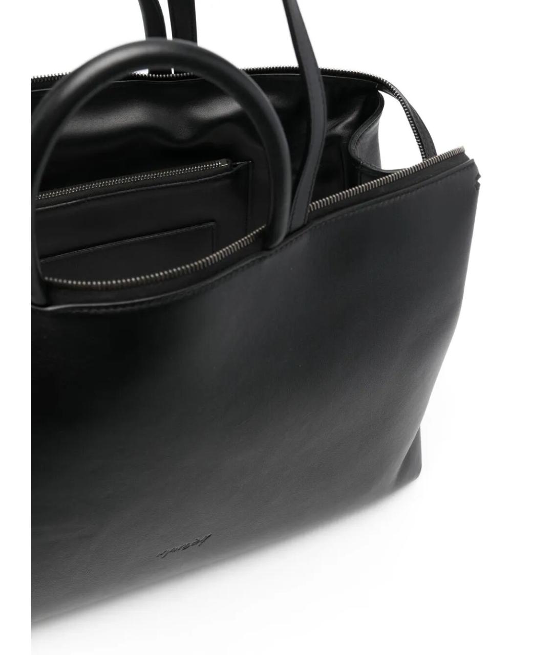 MARSELL Черная кожаная сумка тоут, фото 3