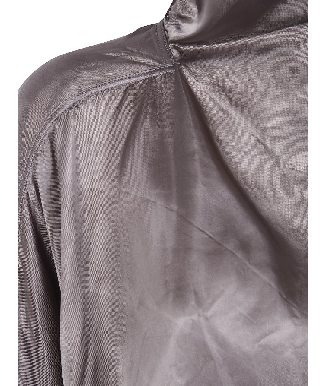 RICK OWENS Серая вискозная блузы, фото 3