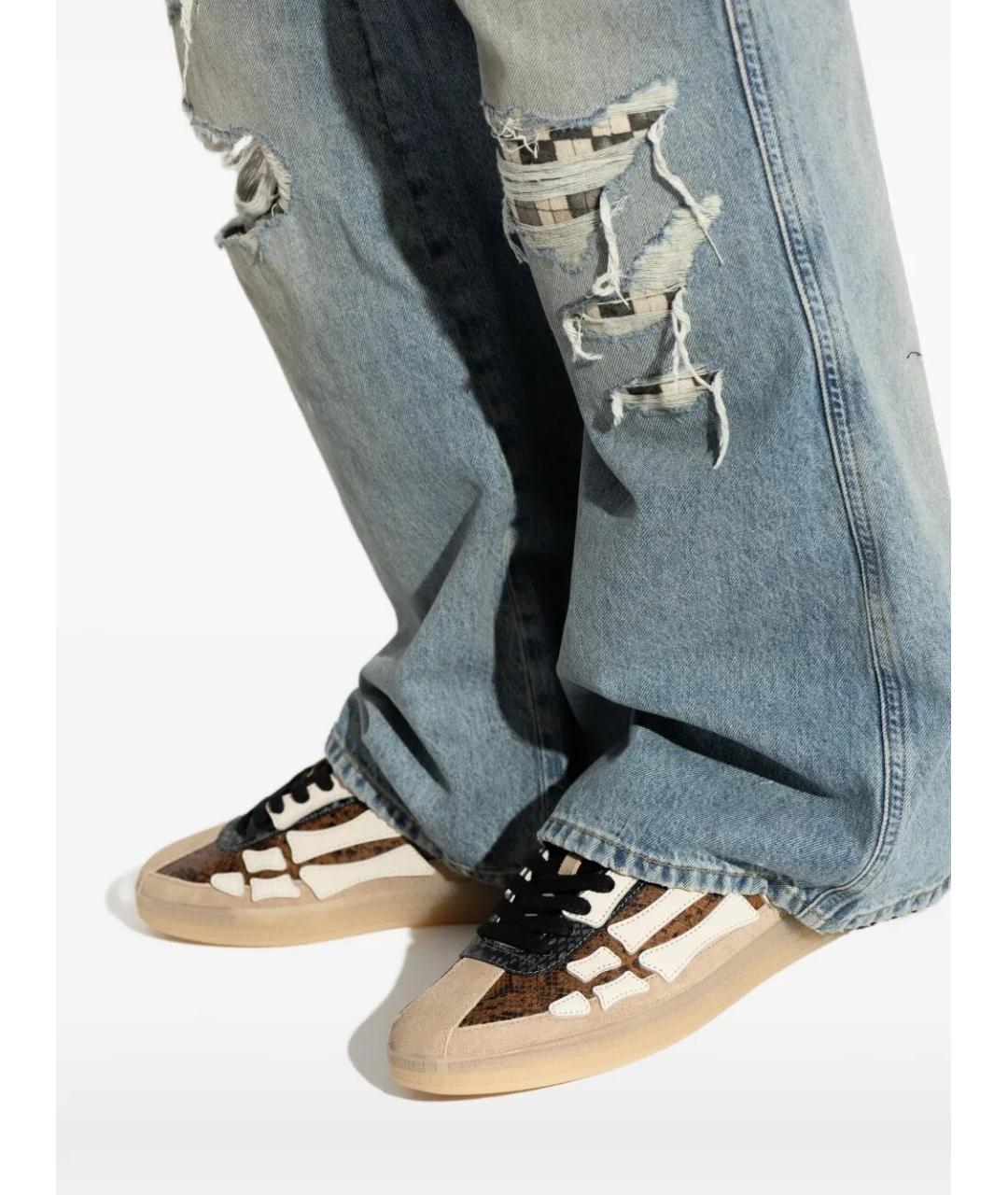 AMIRI Мульти кожаные низкие кроссовки / кеды, фото 5