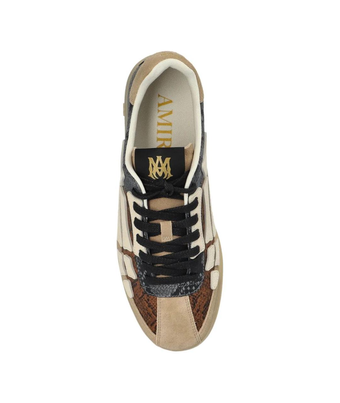 AMIRI Мульти кожаные низкие кроссовки / кеды, фото 2