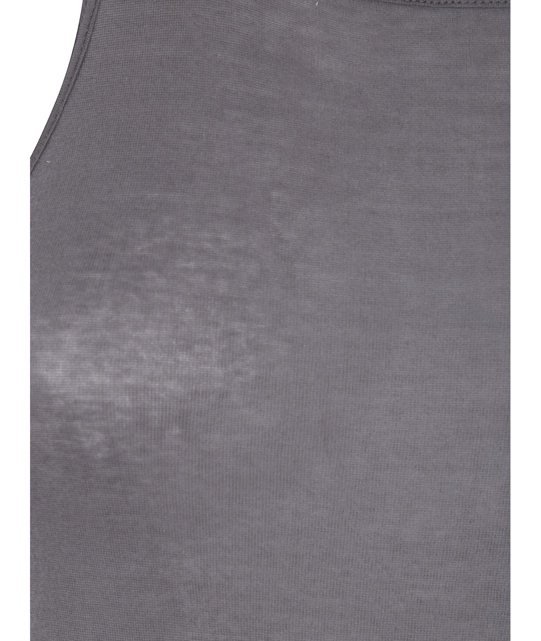 RICK OWENS Серая хлопковая майка, фото 3