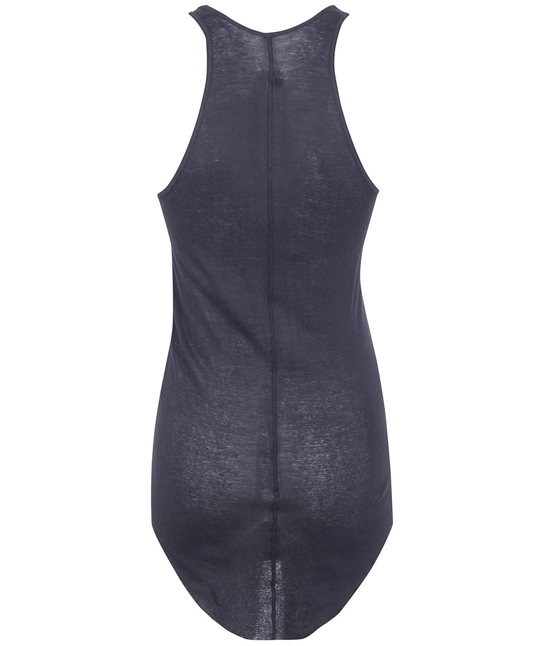 RICK OWENS Черная хлопковая майка, фото 2