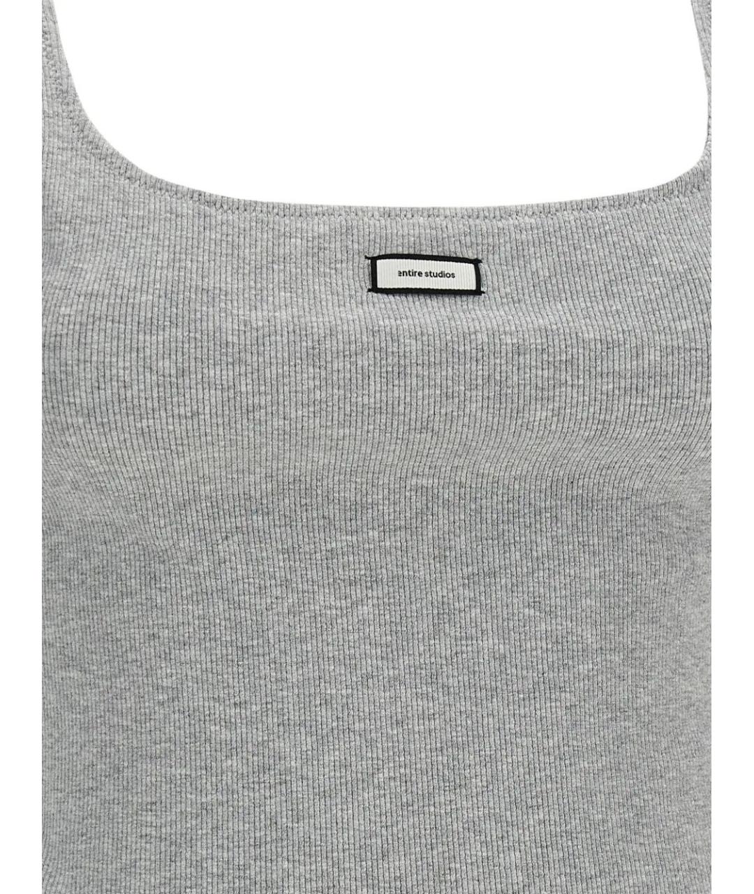 entire studios Серая хлопковая майка, фото 4