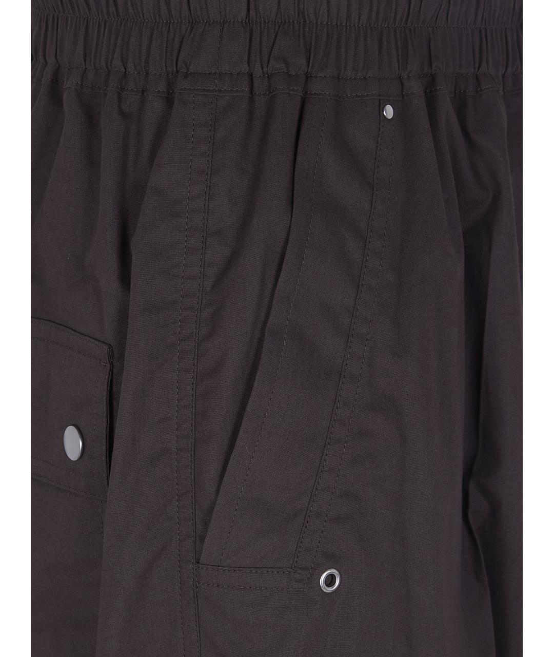 RICK OWENS Серые хлопковые шорты, фото 3