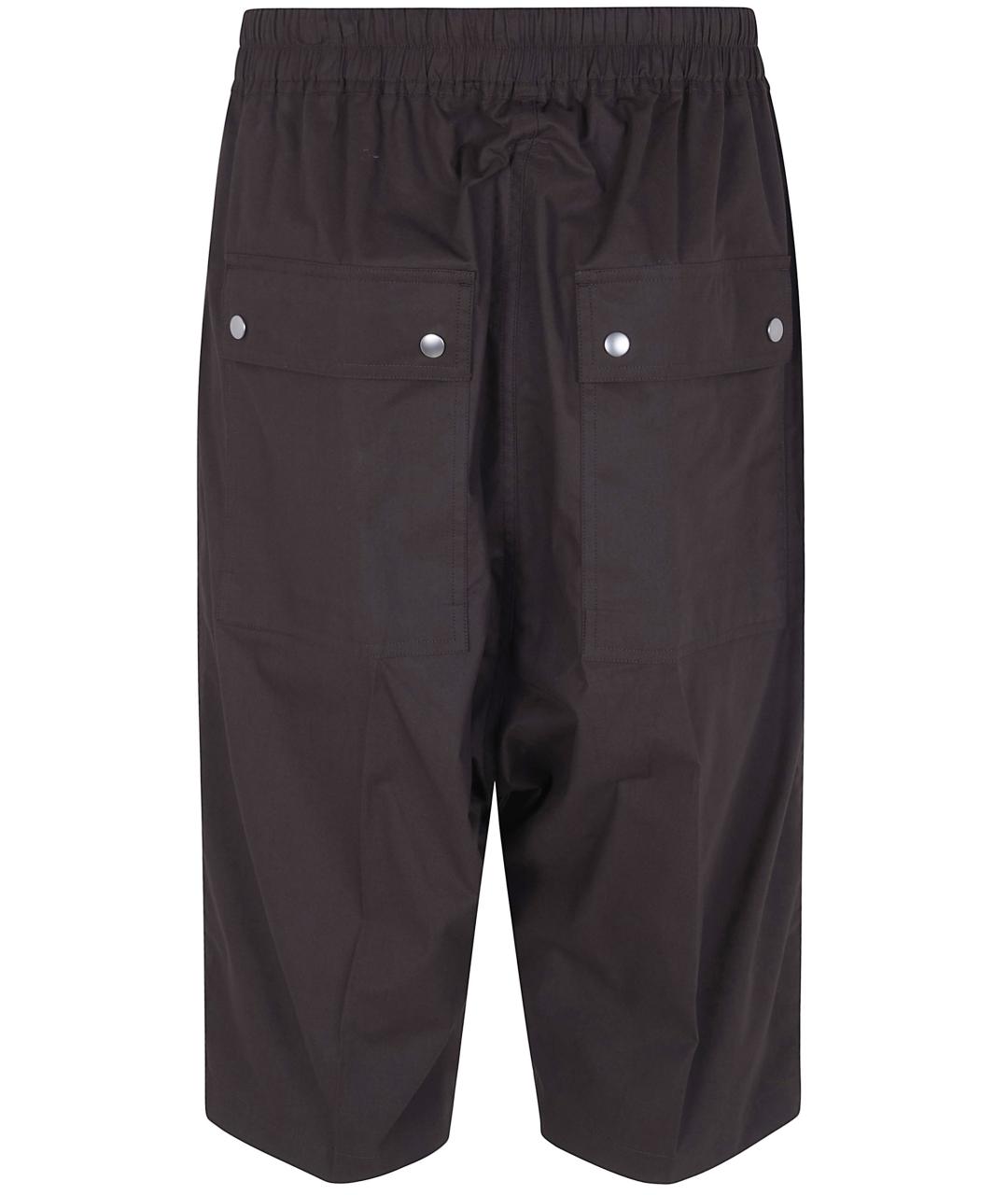 RICK OWENS Серые хлопковые шорты, фото 2