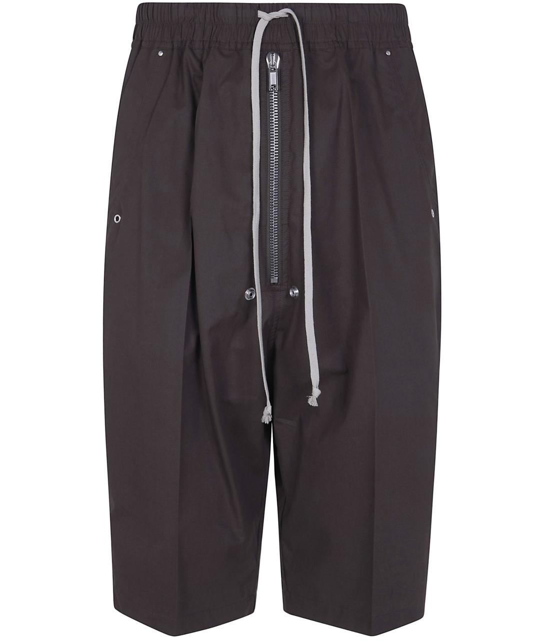 RICK OWENS Серые хлопковые шорты, фото 1