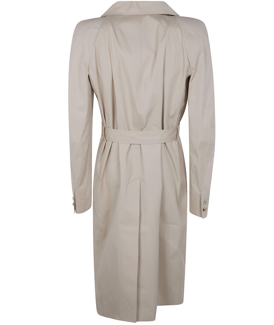 RICK OWENS Бежевый хлопковый тренч / плащ, фото 2