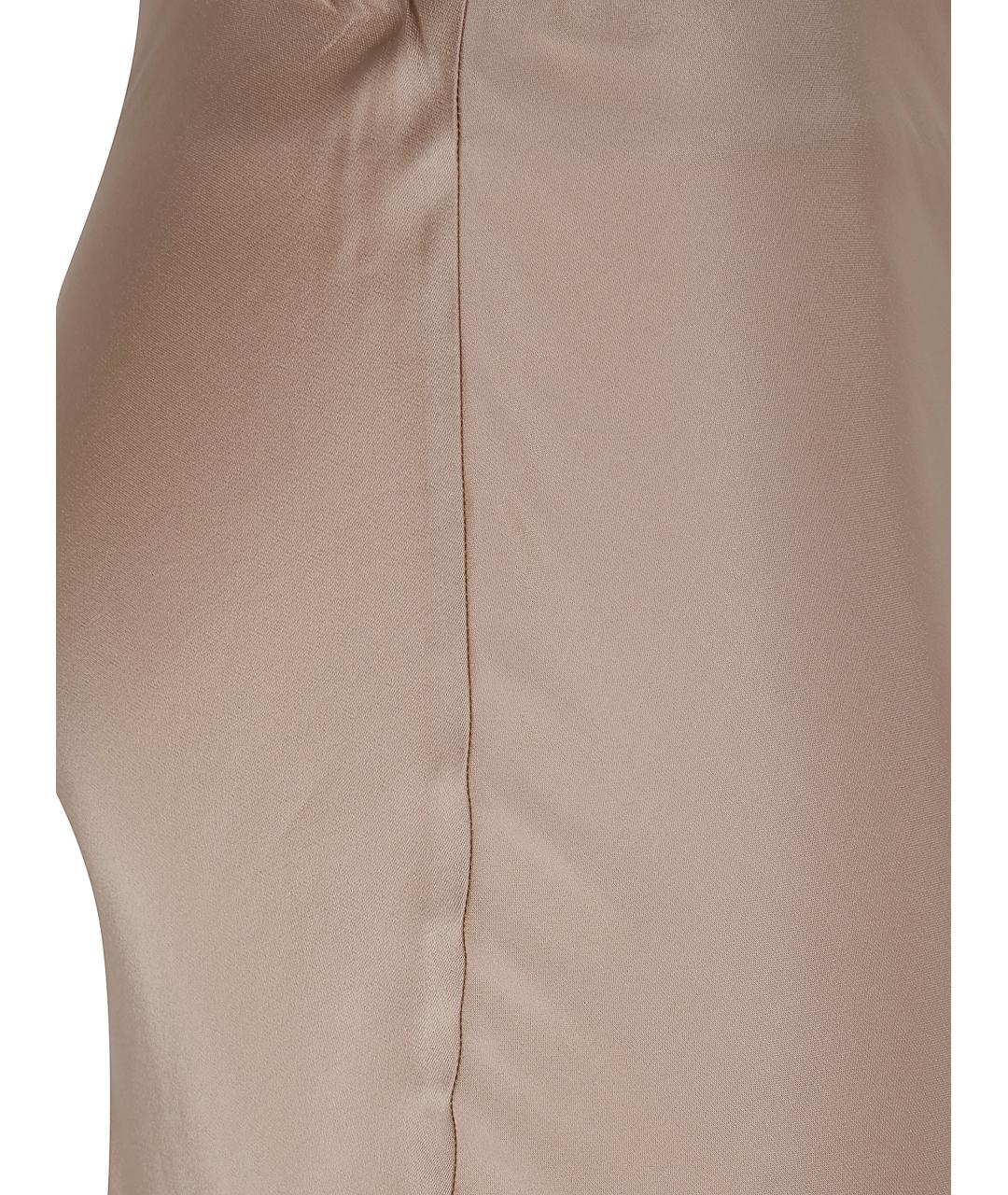 BLUGIRL Бежевая вискозная юбка макси, фото 3