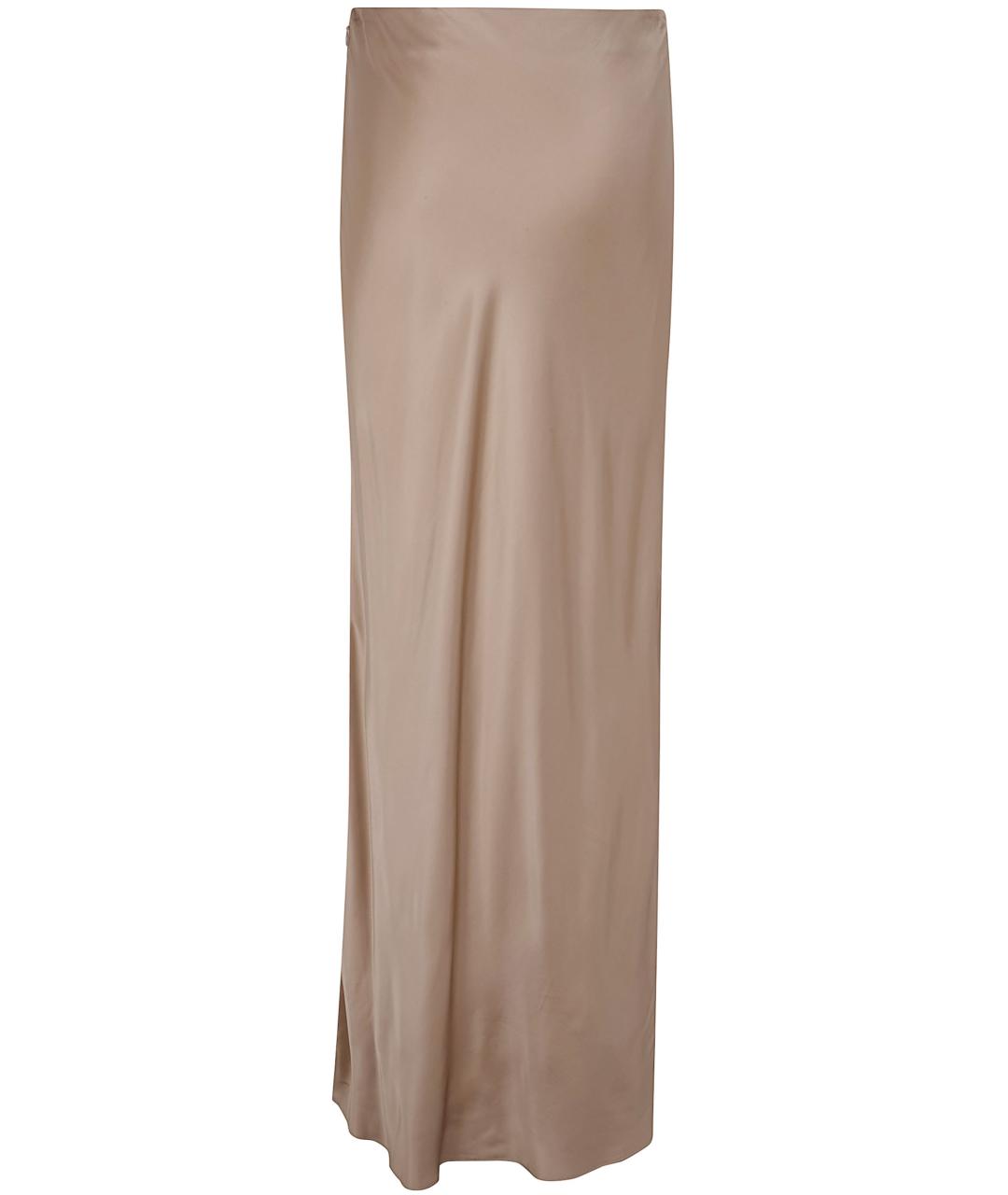 BLUGIRL Бежевая вискозная юбка макси, фото 2