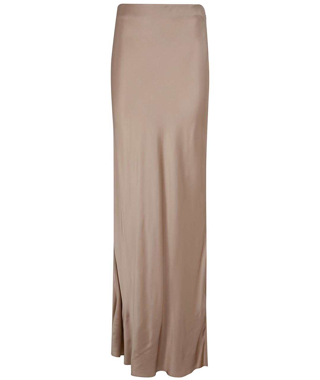 BLUGIRL Бежевая вискозная юбка макси, фото 1