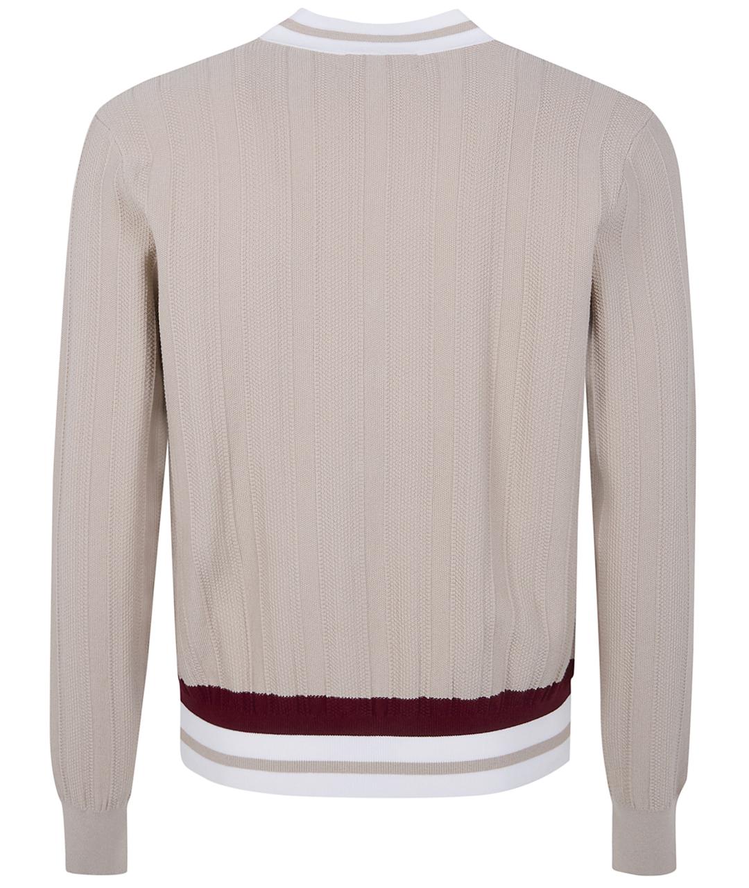 DRIES VAN NOTEN Бежевый полиэстеровый кардиган, фото 2