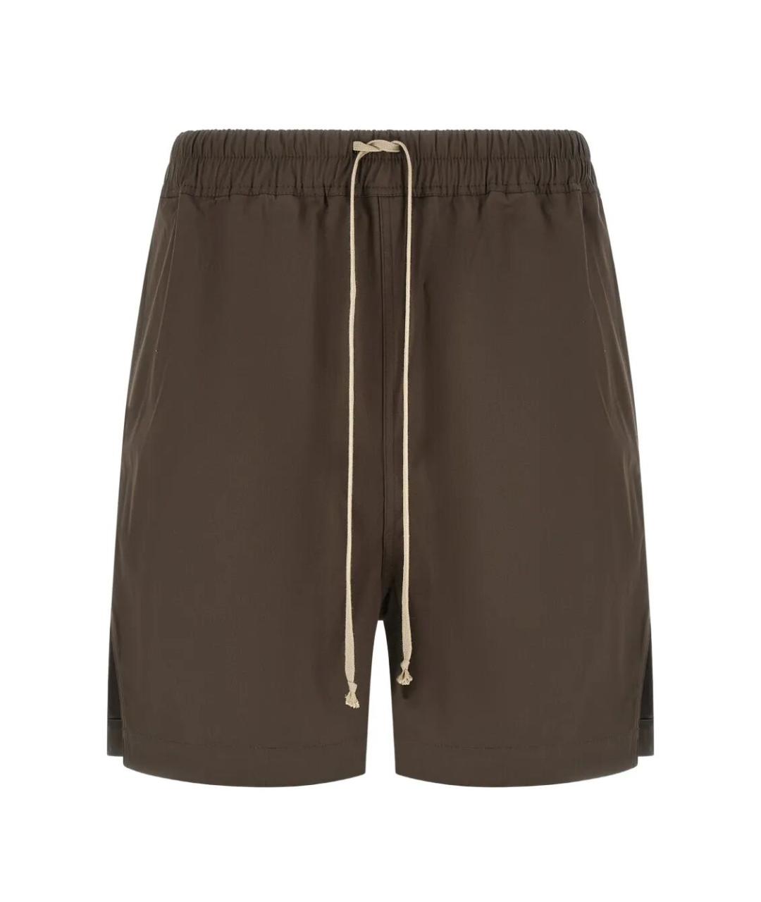 RICK OWENS Серые хлопковые шорты, фото 1