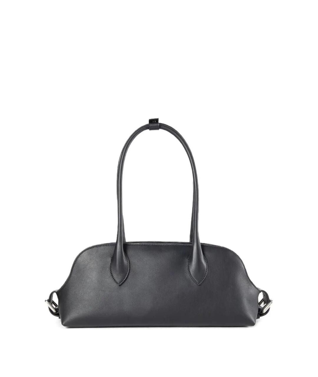 ANN DEMEULEMEESTER Черная кожаная сумка через плечо, фото 2