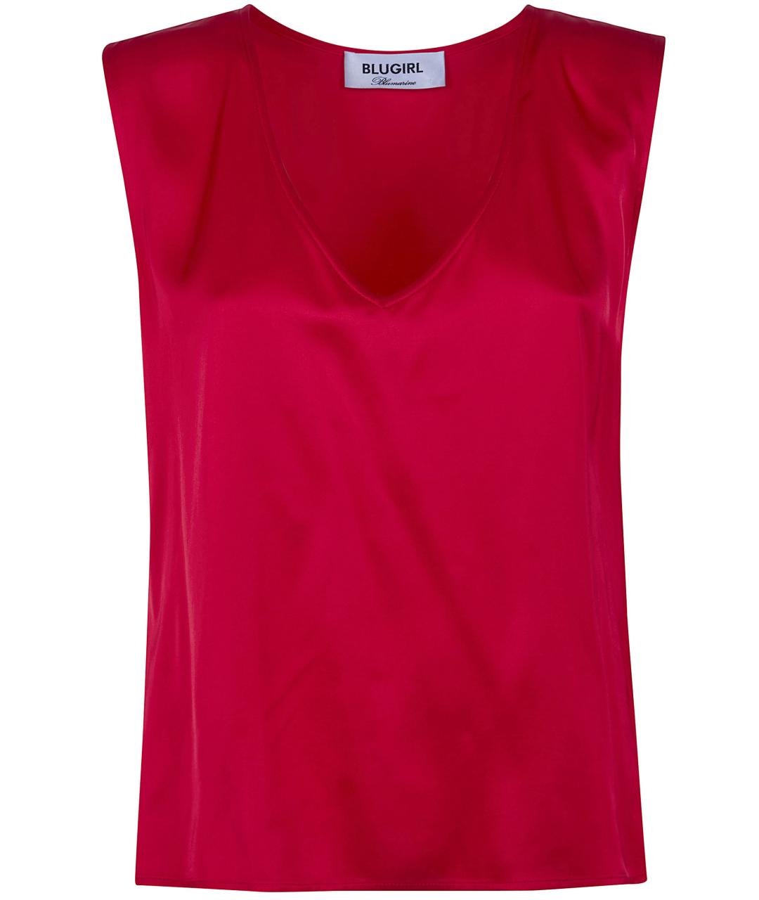 BLUGIRL Красная вискозная майка, фото 1