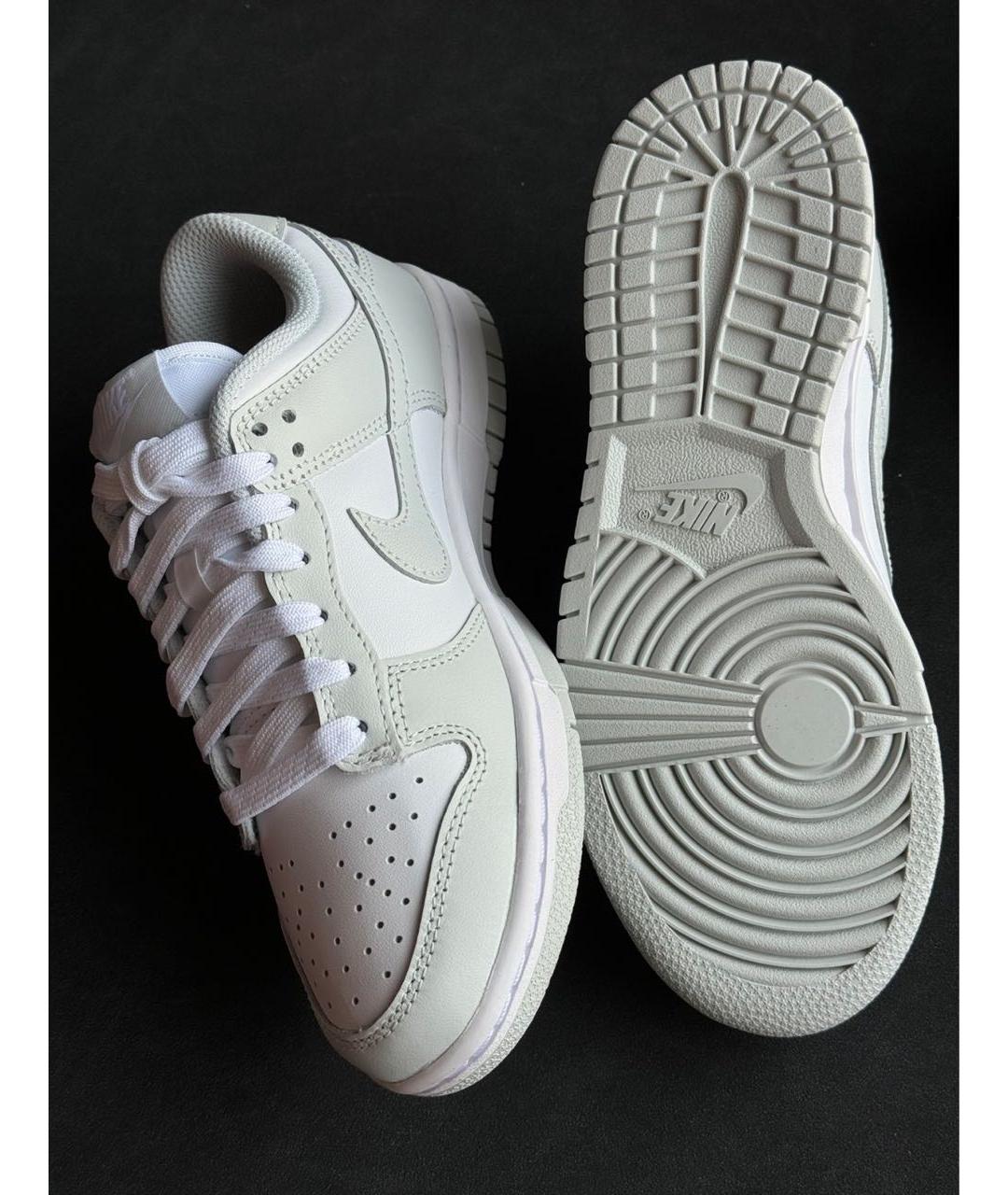 NIKE Серые кожаные кроссовки, фото 6