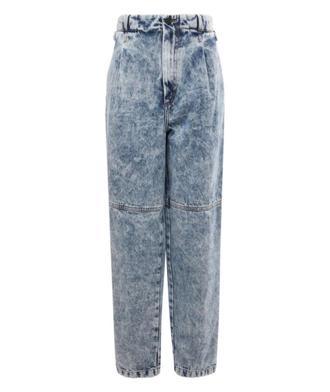 THE MANNEI Голубые хлопковые прямые джинсы, фото 1