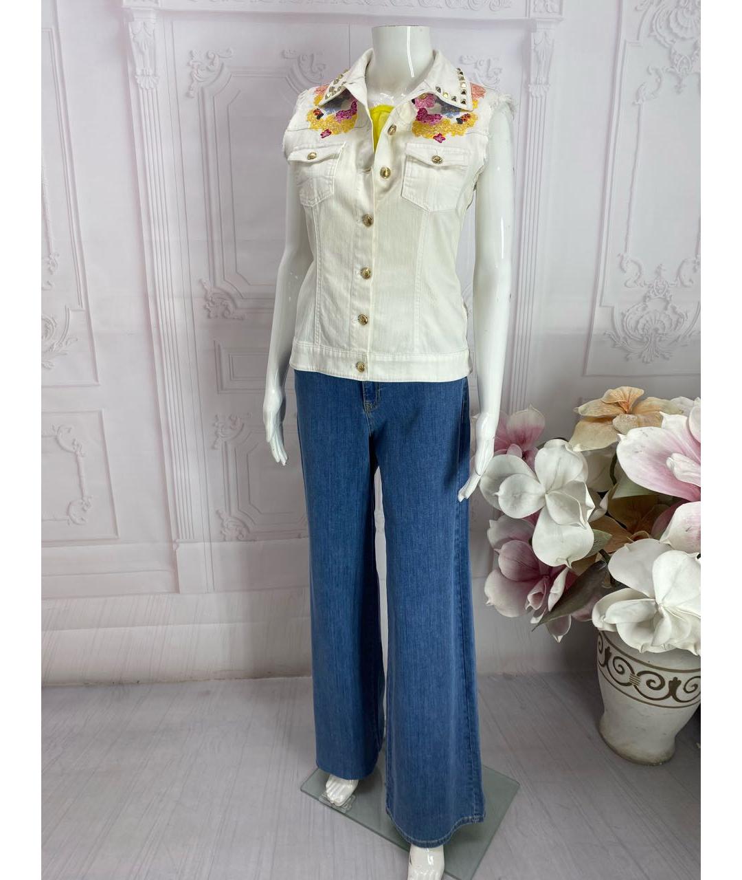 PHILIPP PLEIN Белый хлопковый жилет, фото 6