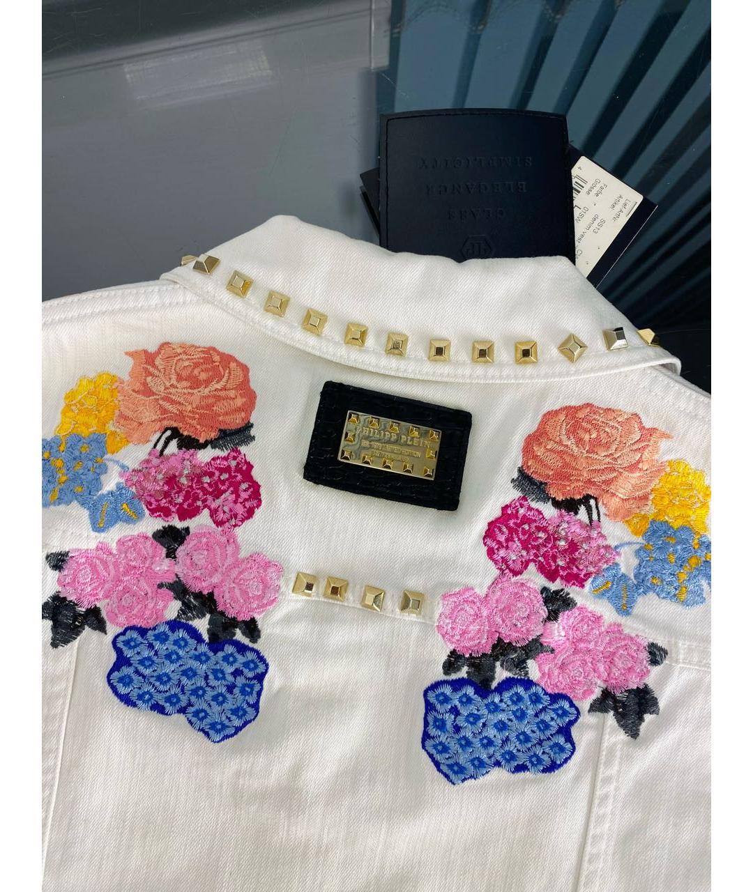 PHILIPP PLEIN Белый хлопковый жилет, фото 4