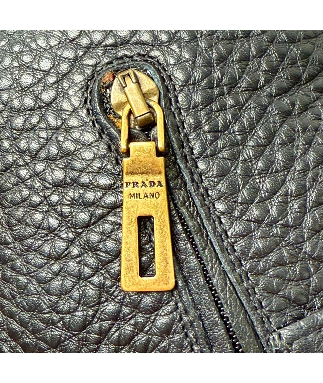 PRADA Черные кожаные сапоги, фото 7