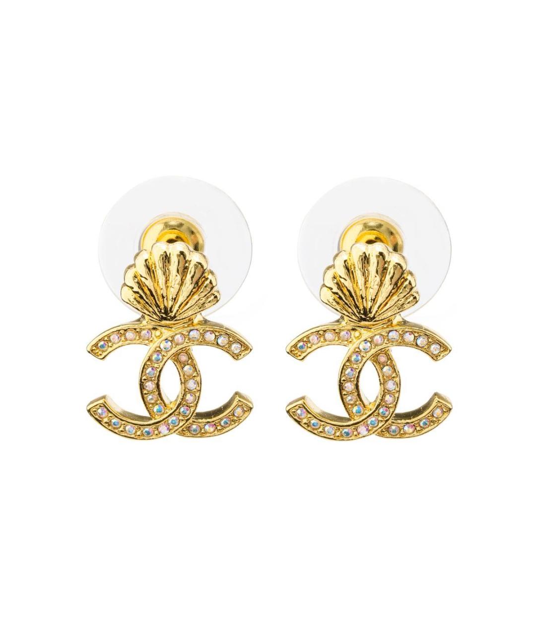 CHANEL Золотые серьги, фото 6