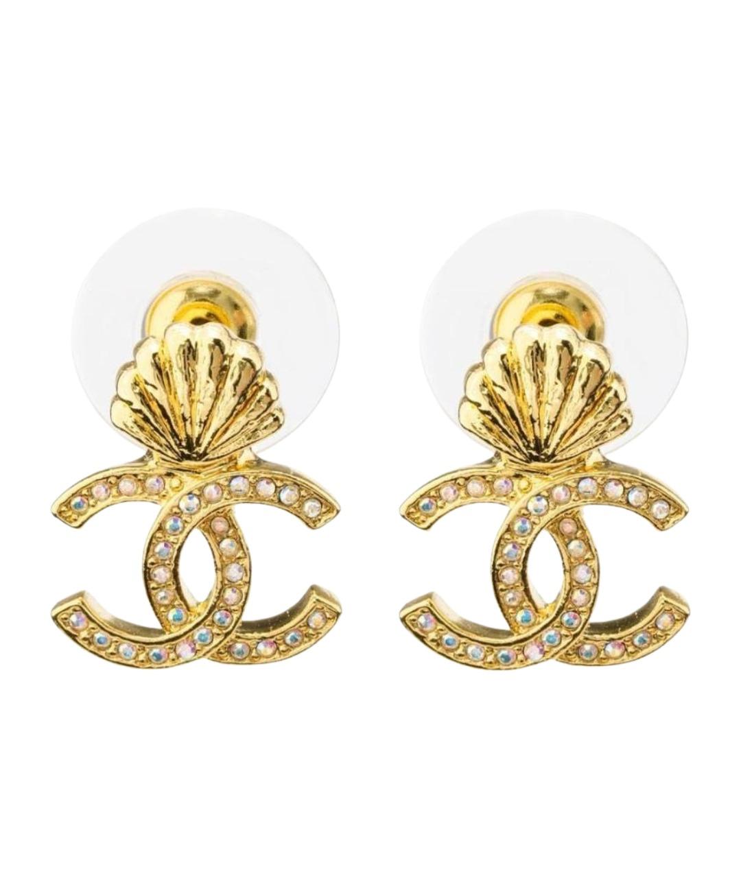 CHANEL Золотые серьги, фото 1