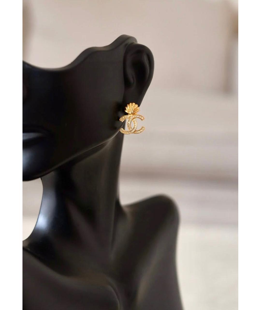 CHANEL Золотые серьги, фото 4