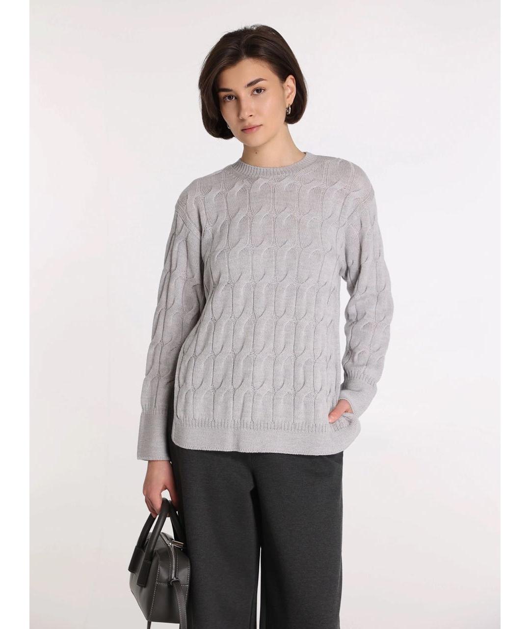 MAX MARA Серый шерстяной костюм с брюками, фото 4