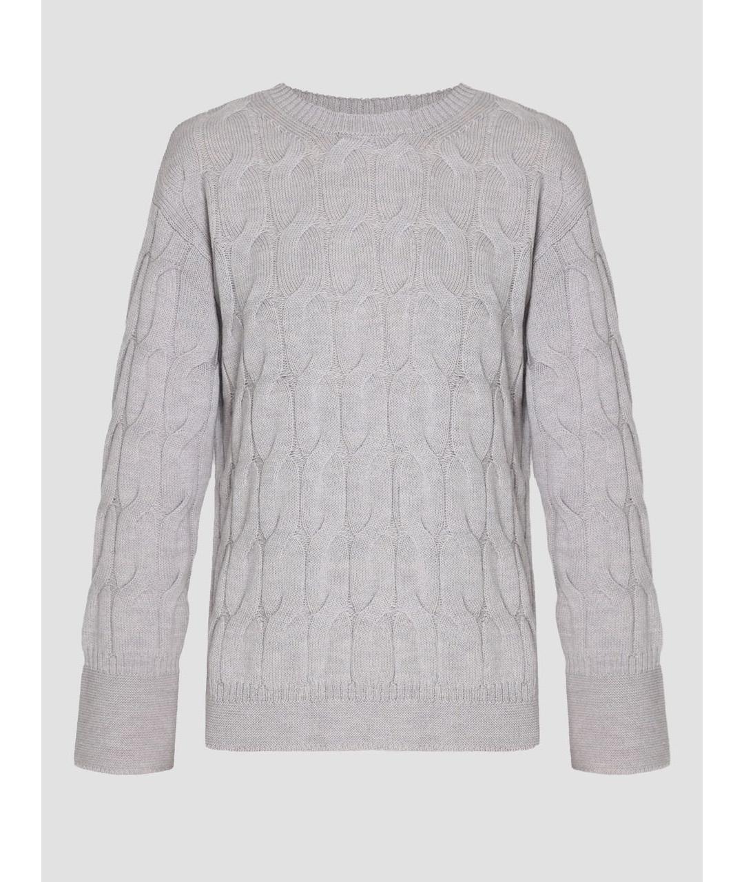 MAX MARA Серый шерстяной костюм с брюками, фото 9