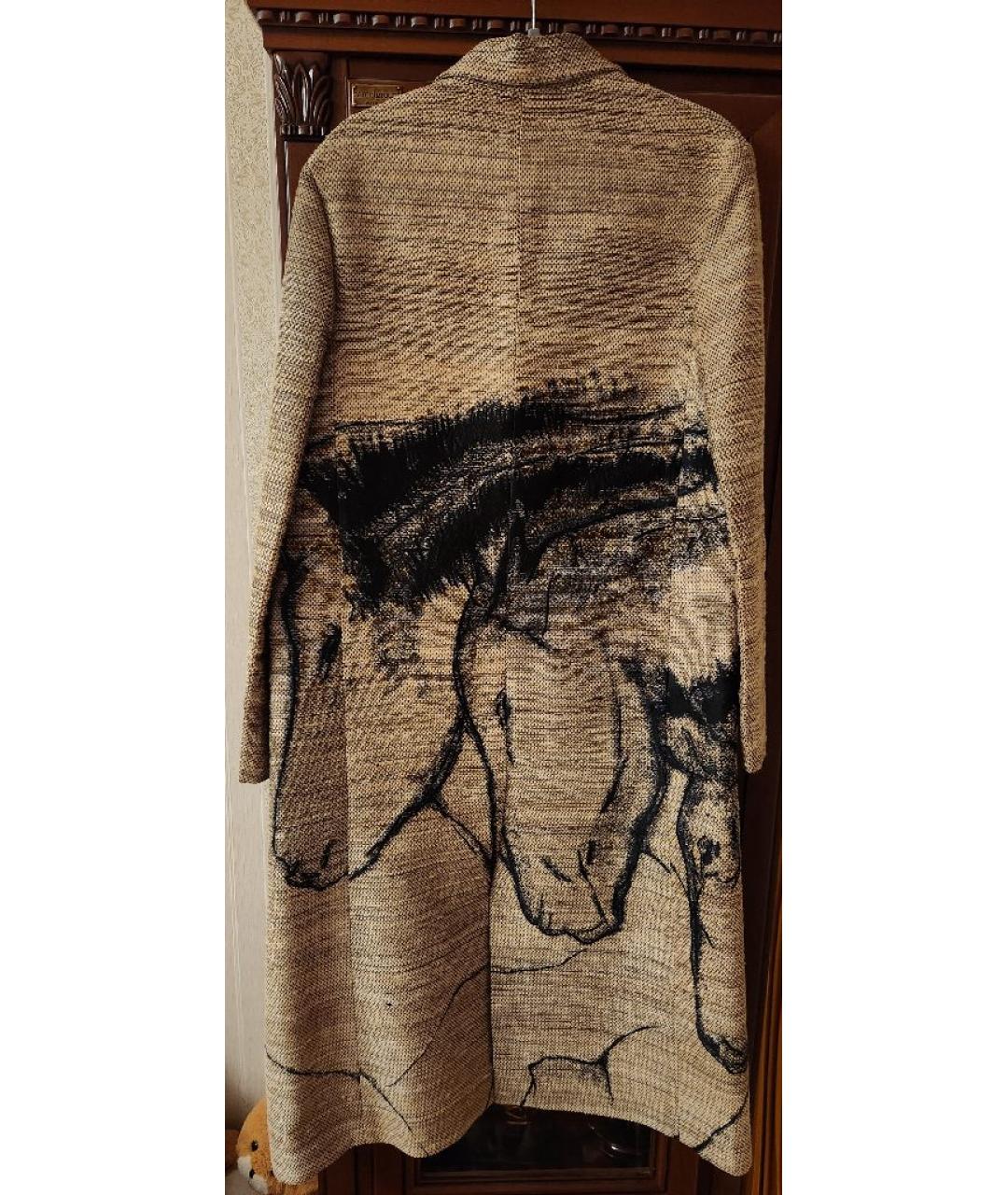 CHRISTIAN DIOR Бежевый шелковый тренч/плащ, фото 2