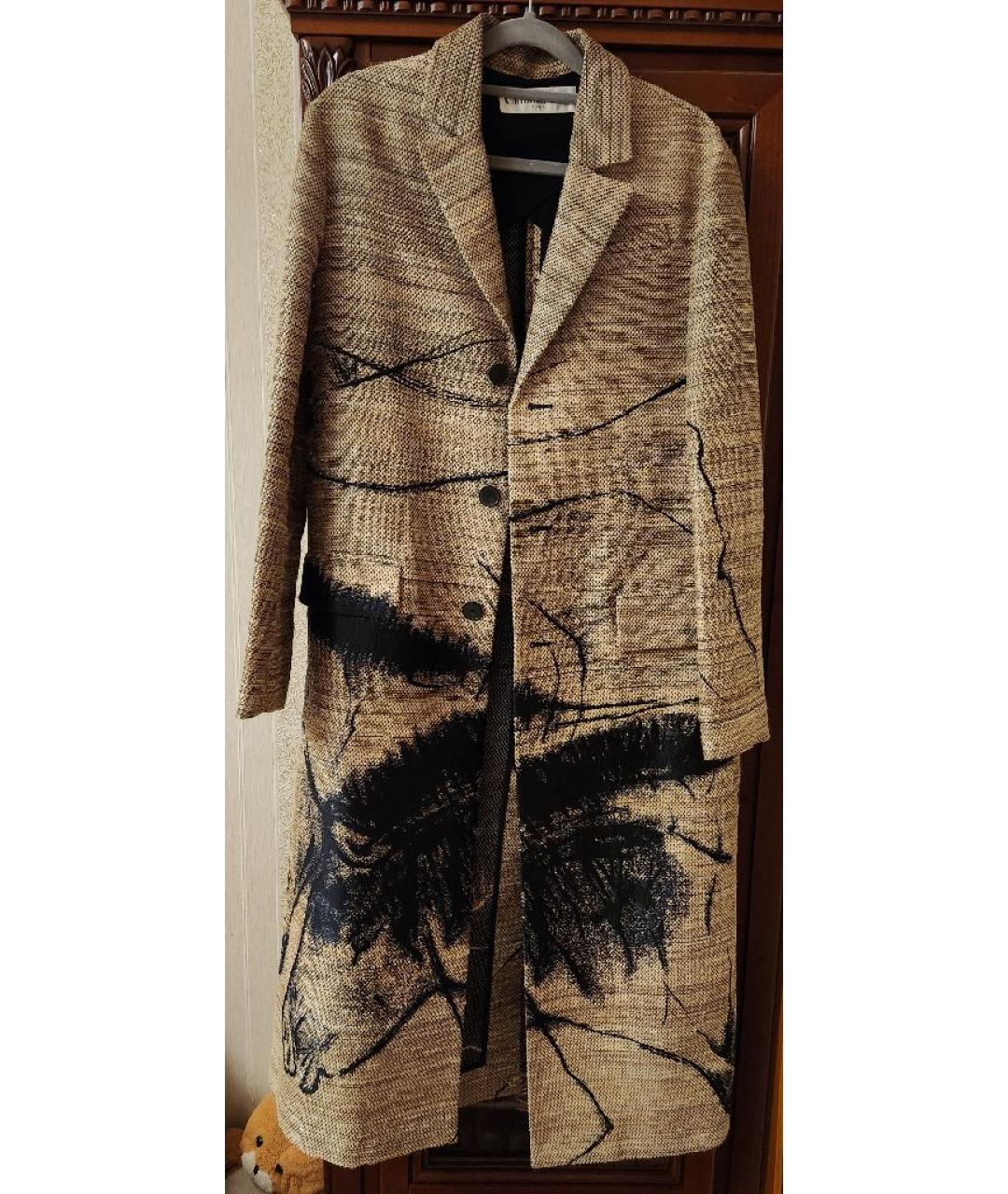 CHRISTIAN DIOR Бежевый шелковый тренч/плащ, фото 7