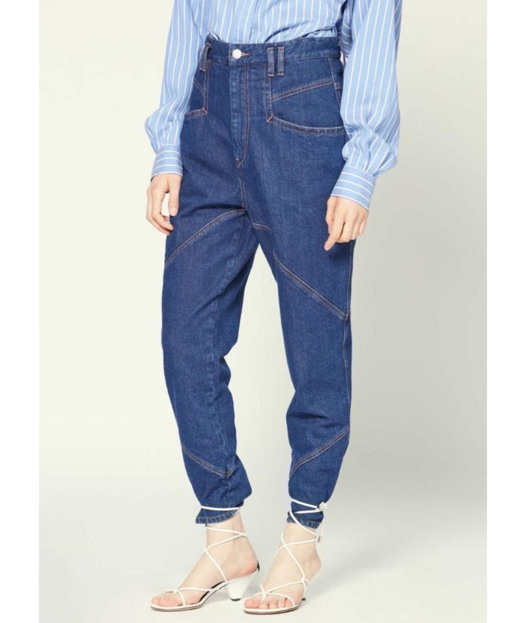 ISABEL MARANT Темно-синие прямые джинсы, фото 4