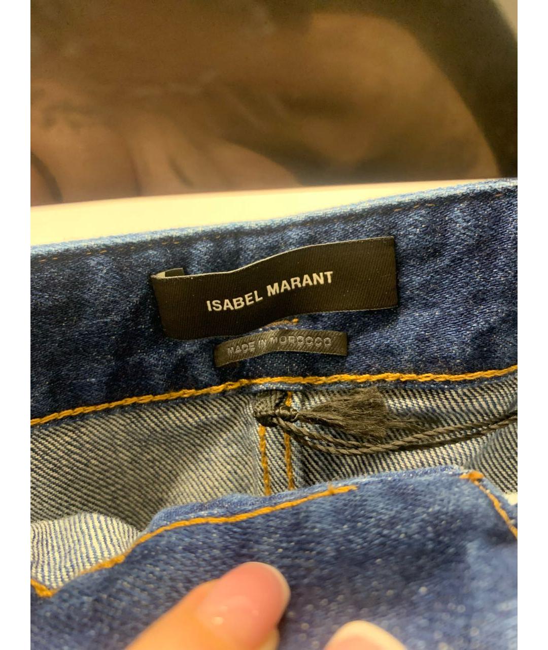 ISABEL MARANT Темно-синие прямые джинсы, фото 3