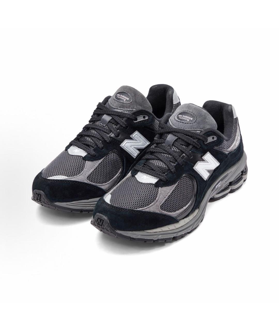 NEW BALANCE Черные замшевые низкие кроссовки / кеды, фото 2