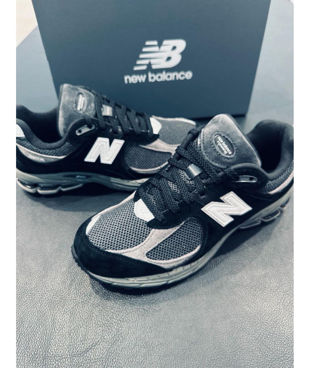 NEW BALANCE Черные замшевые низкие кроссовки / кеды, фото 3