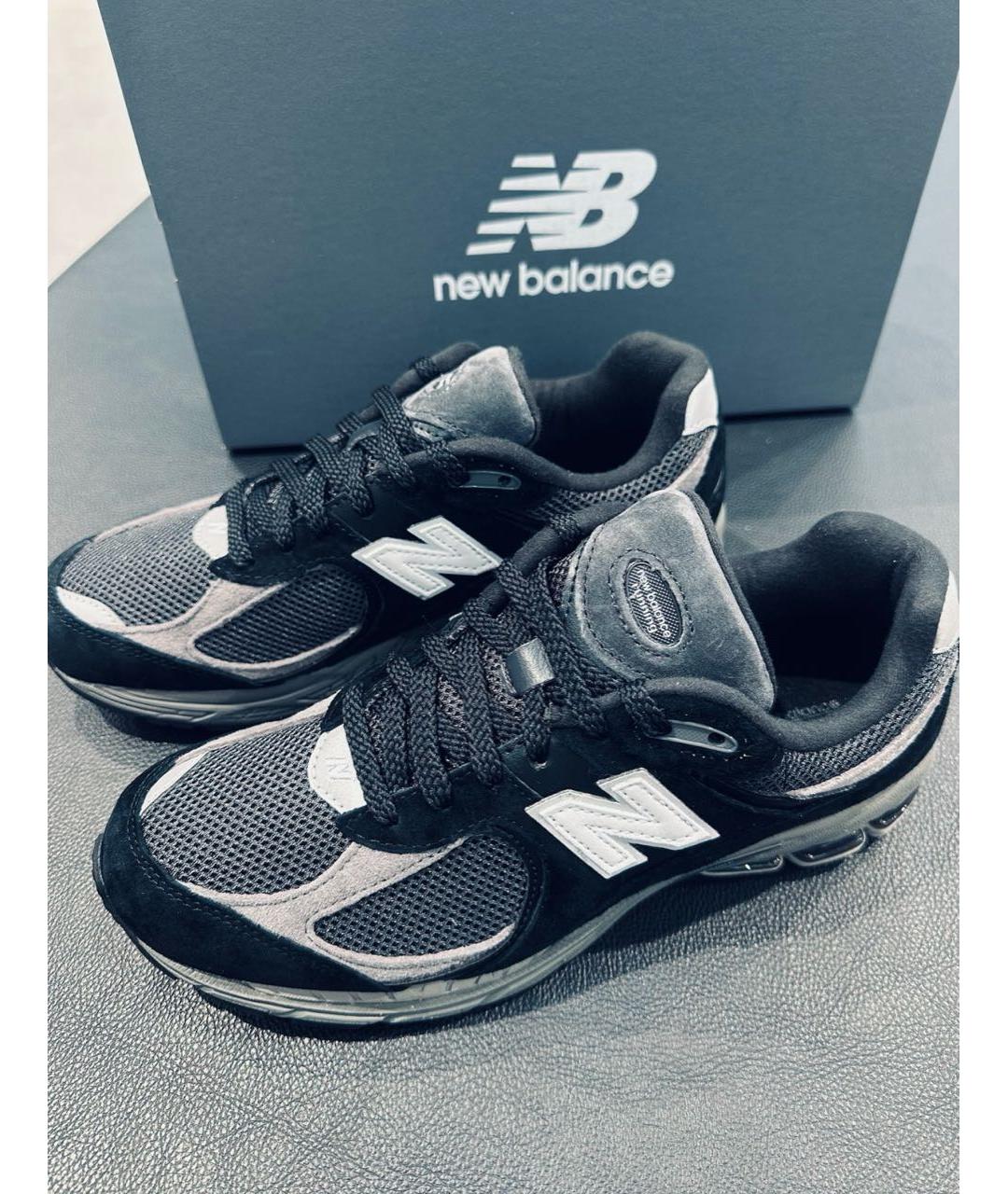NEW BALANCE Черные замшевые низкие кроссовки / кеды, фото 4