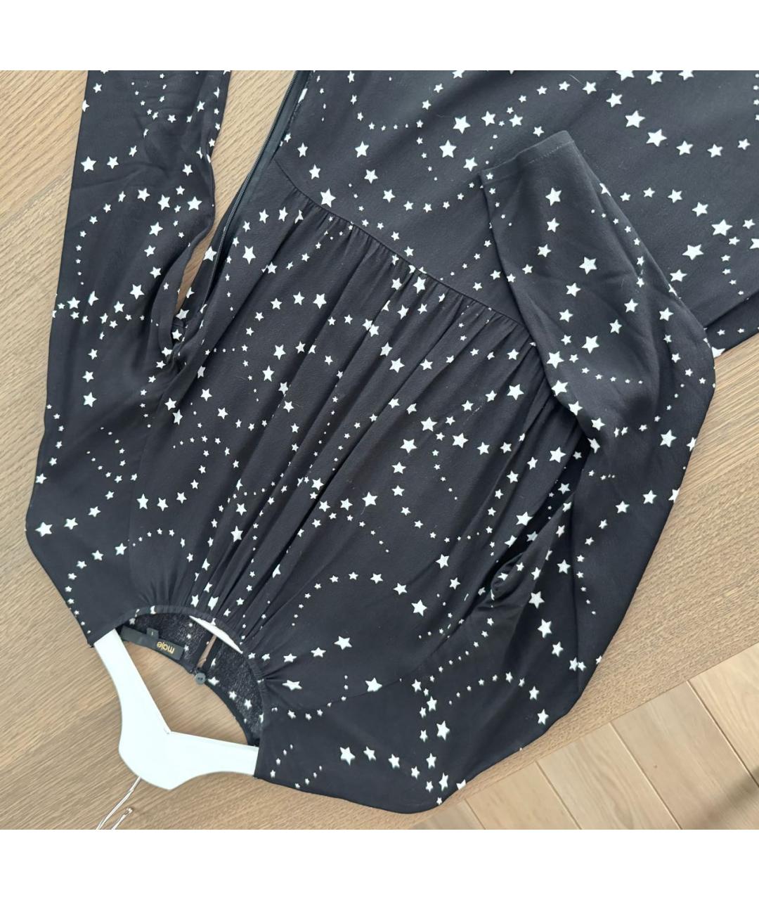 MAJE Черное вискозное коктейльное платье, фото 5