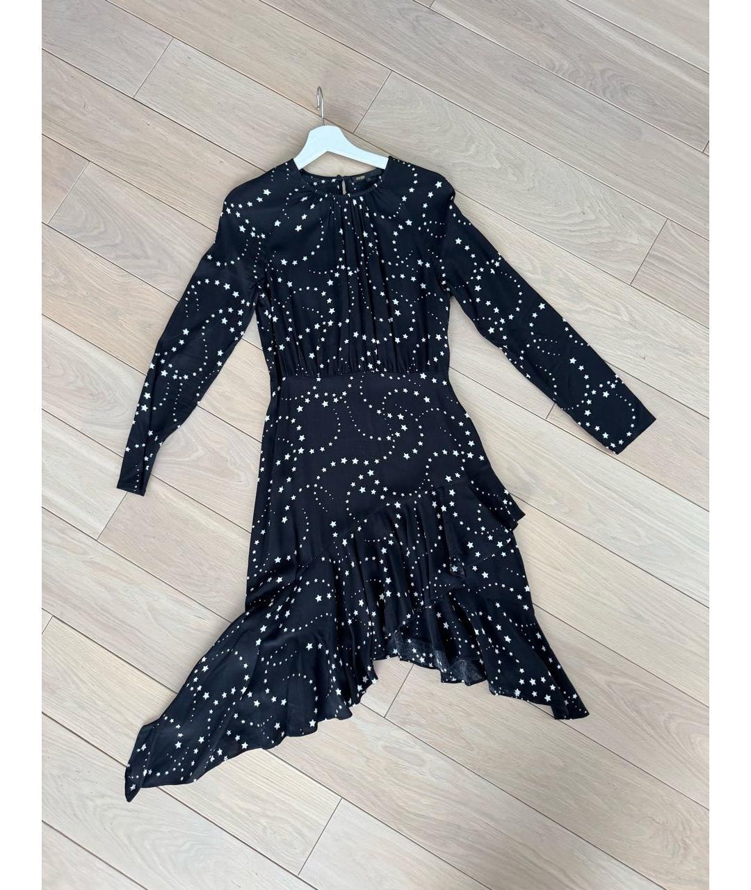 MAJE Черное вискозное коктейльное платье, фото 7