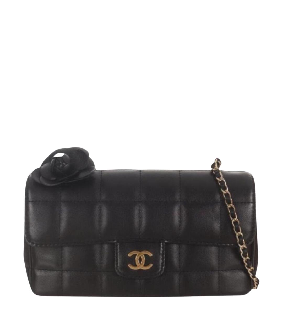 CHANEL Черная кожаная сумка через плечо, фото 1