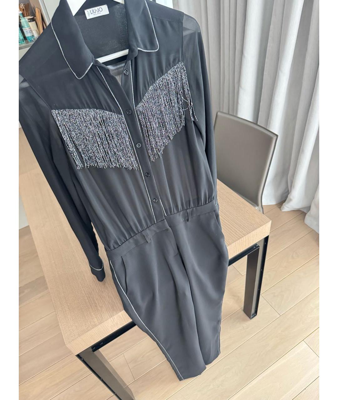 LIU JO Черный полиэстеровый комбинезон, фото 4